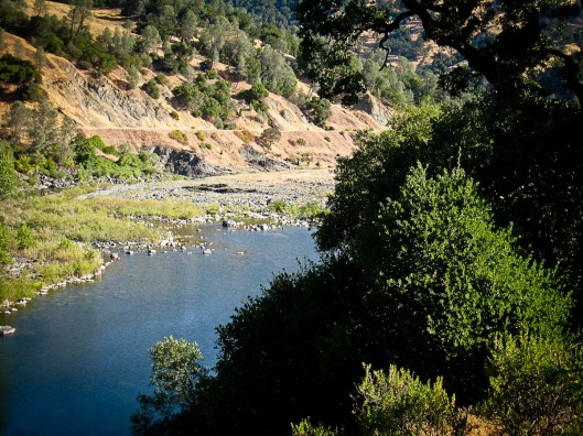 Looking down at the Eel River